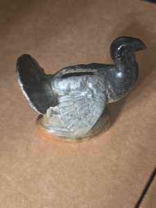 Antique Figural Turkey Porcelain Advertising Bank - Van Dyk Tea Coffee