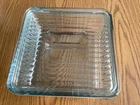 Vintage Anchor Hocking  Ribbed 9x9 Baking or Refrigerator Dish with Lid NICE USA