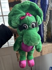 Vintage 90s Baby Bop 15" Plush Stuffed Toy From Barney Green Dinosaur