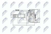 Original NTY Gelenksatz Antriebswelle NPZ-TY-005 FüR Toyota