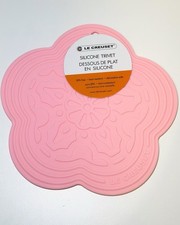 Le Creuset Cool Tool Silicone Trivet Heat Resistant Mat Pot Holder BPA Free Pink