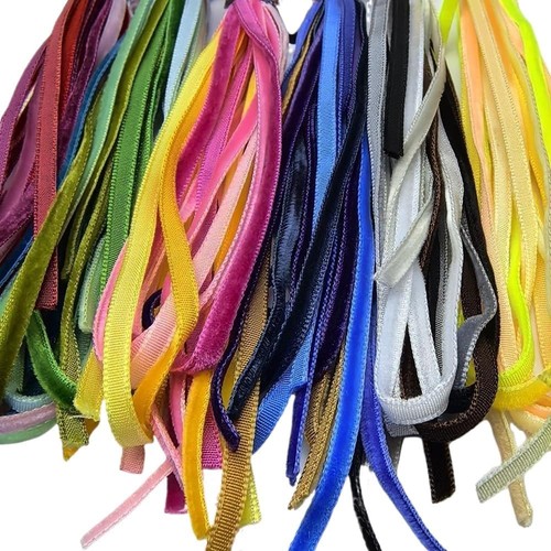 Chenkou Craft 30 Yards 1/8" (3mm) Velvet Ribbon 1/8"(3mm), Multicolored - Picture 1 of 7