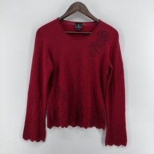 Dale of Norway Sweater Women Medium Red Knit ...