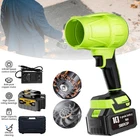 Portable Electric Cordless Leaf Blower Handheld Turbo Leaf Blower W/Batteries