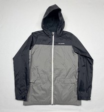 Columbia Rain-Zilla Fleece Lined Jacket Youth Sz L 14-16 Bright Indigo/Navy