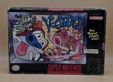 Ren & Stimpy Show: Veediots (Super Nintendo Entertainment System) CIB, Working