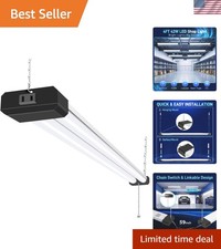 5000K LED Shop Light Linkable 4FT, Energy-Efficient 4400 Lumen for Workspaces