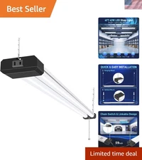 5000K LED Shop Light Linkable 4FT, Energy-Efficient 4400 Lumen for Workspaces