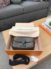 Louis Vuitton S-Lock Crossbody Brown Monogram...
