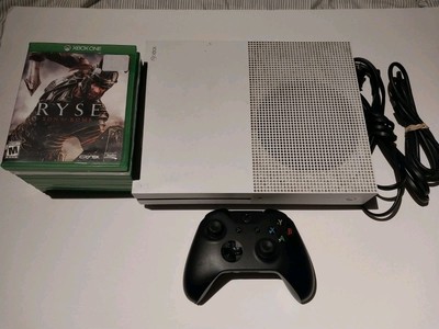 Microsoft Xbox One S Series Model 1681 with 10 Games. 500GB Tested 