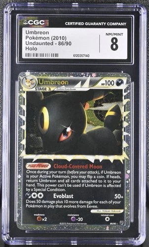 Pokémon Umbreon (Prime) 86/90 Undaunted Holo - CGC 8