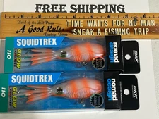 LOT OF 2 Nomad Design Squidtrex 110 Soft Jigging Cast Trolling Saltwater Lure ./