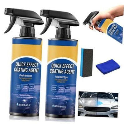 2PCS Car Coating Spray, Quick Effect Car Coating Spray, Quickly Coat Car