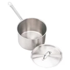 Crestware Sspan2wc Sauce Pan W/Cover, 2 Qt, 8 In., Ss