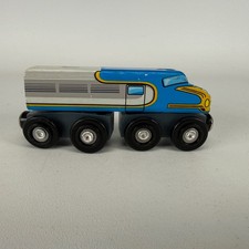 TRAIN LOCOMOTIVE WOODEN MELISSA DOUG ARTICULATED WOOD MAGNETIC ZP14288