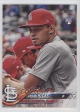 2018 Topps Update Image Variation SP (In Dugout) Jordan Hicks Rookie RC fo7