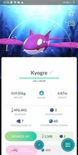 Pokémon G0 - Shiny Kyogre BG Sapphire Go Tour + trinket lucky