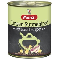 Menzi Linsen Suppentopf Mit RäUcherspeck 800Ml Dose