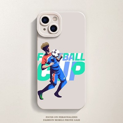 Sportlicher Fußballspieler Grafik Handyhülle für iPhone 11 12 13 14 15 16 17