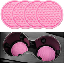 Car Cup Coaster, 4PCS Universal Non-Slip Cup Holders Embedded in Ornaments Co...