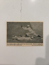 1923 Frank Frisch/McInnis & Heinie Groh/Gowdy Baseball Newspaper Picture Antique