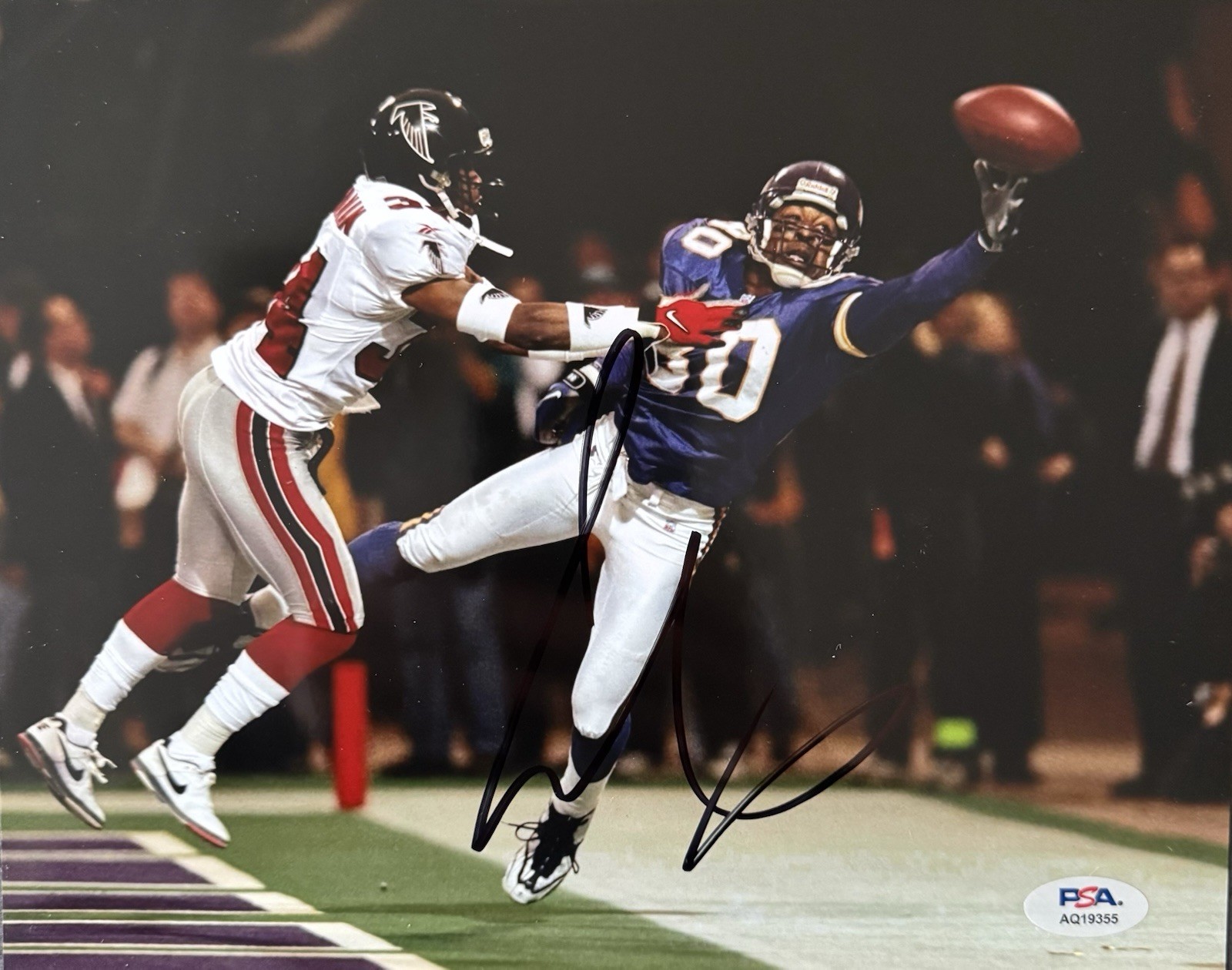 Cris Carter Autographed Signed Minnesota Vikings 8x10 Photo Ohio State PSA/DNA COA 