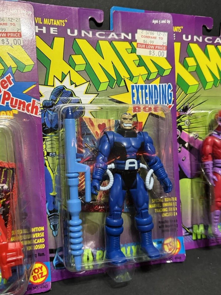 RARO THE UNCANNY X-MEN VILLAIN LOTE DE 4 COMO NUEVO Hasbro 1993 Sellado En Caja Foto 3 de 4