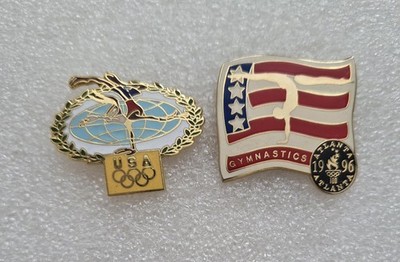 LOT OF 2 ATLANTA 1996 OLYMPIC GYMNASTIC PIN