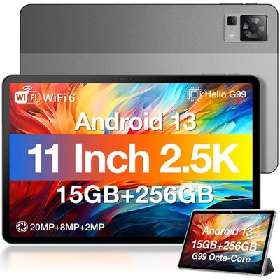 DOOGEE T30 Pro Tablet Android 13, 11 Zoll 2.5K Gaming Tablet 15GB+256GB Dual 4G
