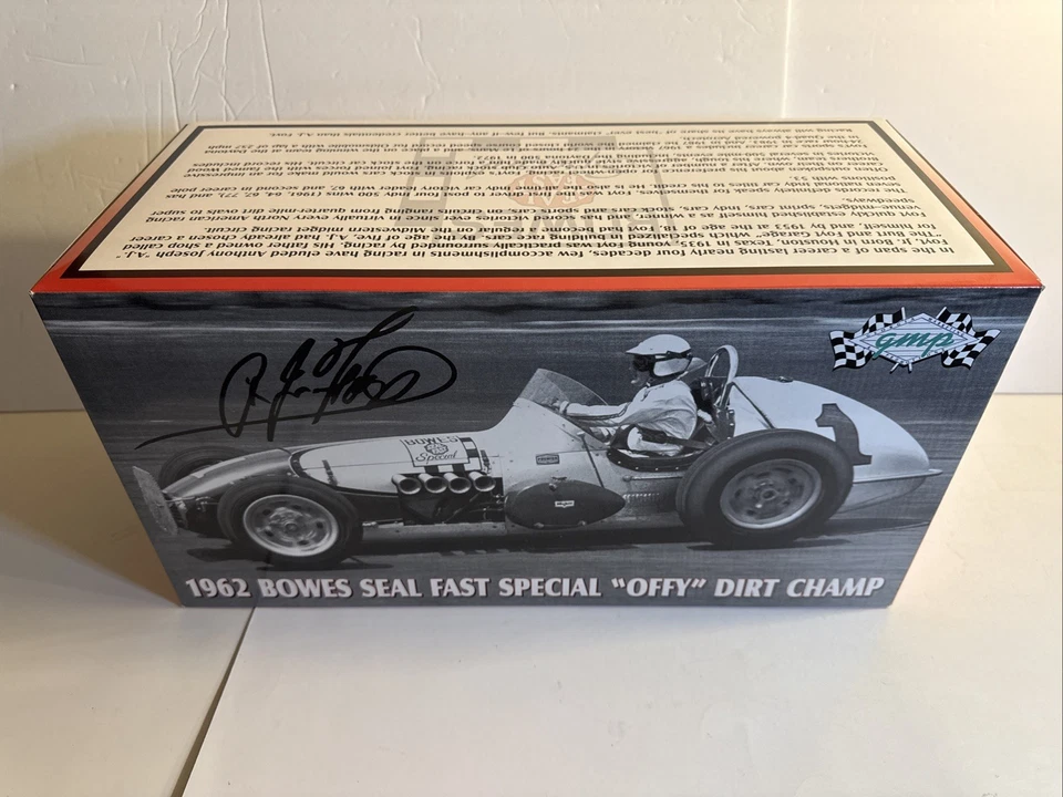 Vintage A.J. Foyt 1962 GMP Bowes Seal Fast Special Offenhauser Dirt Champ 1/12 Foto 2 de 4