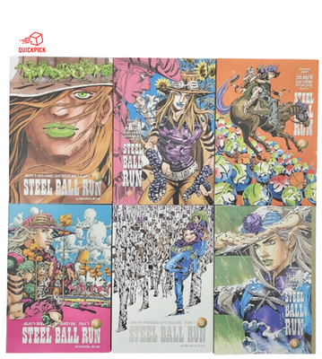 Jojo's Bizarre Adventure Part 7 Steel Ball Run Vol.1-6 Full Set