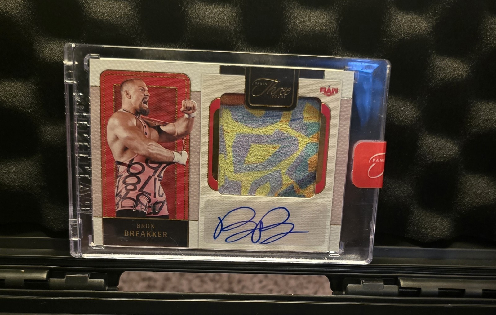 2024 Panini Three Count WWE Jumbo Memorabilia Autographs Bron Breakker /10 Auto
