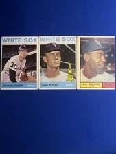 1960s Chicago White Sox Vintage Card Lot (3) Gary Peters Rookie Cup Topps