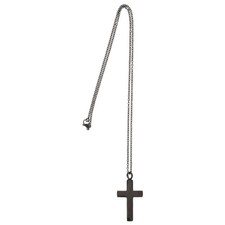 Black Cross Stainless Steel Urn Necklace Cremation Pendant Memorial Keepsake