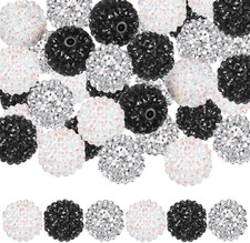 30 Pcs 20Mm Rhinestone Beads for Beadable Pens for DIY Bead Pen Making Premium