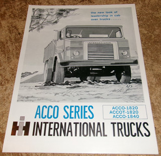 vintage international australia ACCO series trucks 2 page brochure nice used