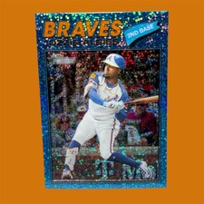 2026 Topps Heritage Light Blue Sparkle Refractors and Base  #264 Ozzie Albies