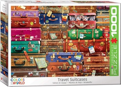 EuroGraphics Travel Suitcases 1000Piece Puzzle, 19.25'' x 26.5''