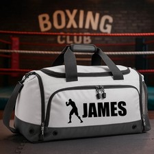 Personalised Boxing Holdall Your Name Printed Kids Gloves Bag Boy Girls Club Kit