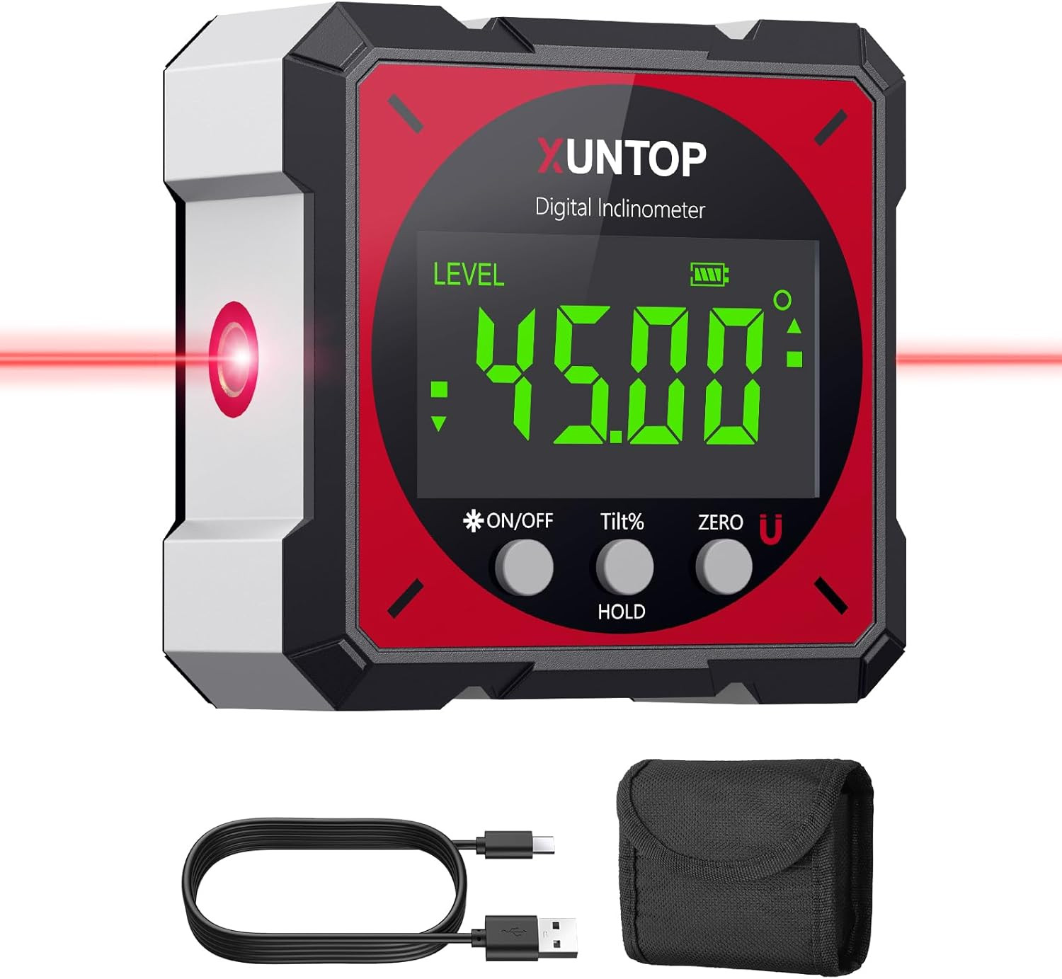 Miglior Inclinometro Digitale Ricaricabile con Laser 2024 - 4x90°