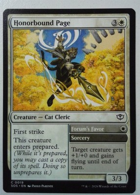 Honorbound Page *Common* Magic MtG x1 Secrets of Strixhaven