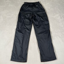 Nike Track Pants Womens XS 0-2 VTG Y2K Black Performance Embroidery Activewear