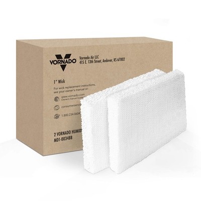 Vornado MD1-0034 Replacement Humidifier Wick (Pack of 2) , 2), White 