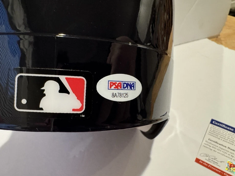 Dave Roberts Signed & Inscribed Boston Red Sox Full Size Batting Helmet PSA COA - Image 4 of 4