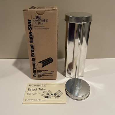 Pampered Chef Valtrompia Star Shaped Bread Tube Cookie Mold #1570
