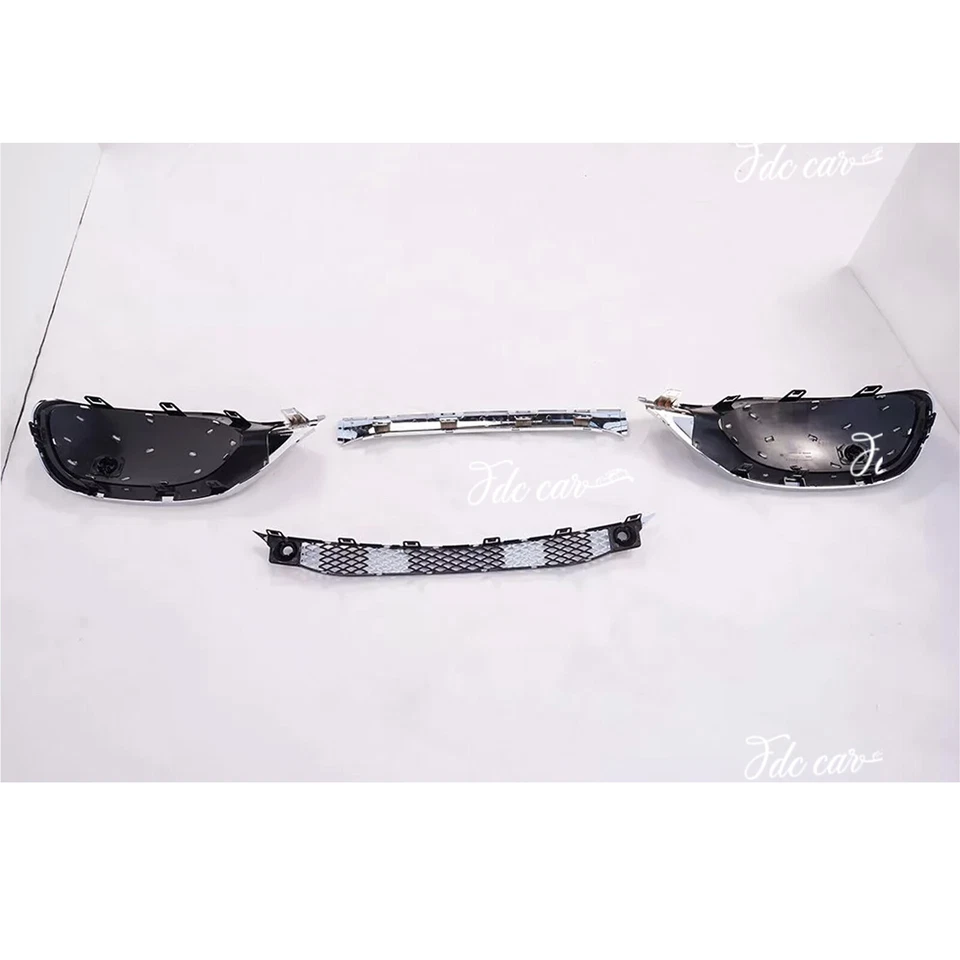 Malla de rejilla de ventilación de parachoques cromada para Mercedes Benz W223 Clase S S400 S450 S500 21+ Foto 4 de 4