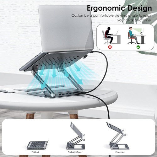 Lightweight Laptop Docking Station with Dual Display Support & Versatile Ports - Picture 10 of 11