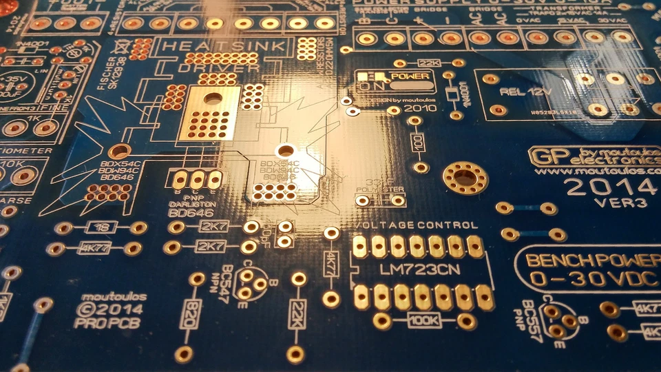 BENCH POWER SUPPLY PS3010 0-30VDC 0-10A PCB by moutoulos™ - Image 3 of 4