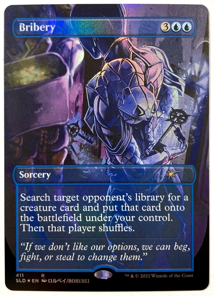 mtg cards like bribery Enduring Courage (Extended Art) [Duskmourn: House of Horror]