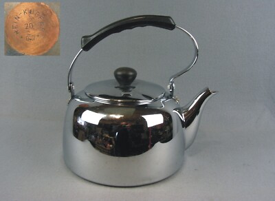 Seltener Vintage Schulte Ufer SuS Wasserkessel Rein Kupfer Boden - 2,7 Liter